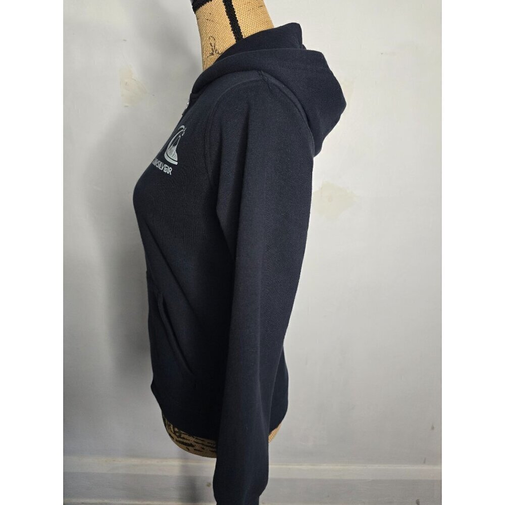 Quiksilver Black Surf Hoodie Sweatshirt Medium - Picture 4 of 12